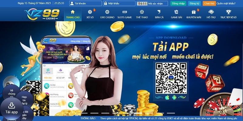 Các trò chơi trên trang web game Vnd188 - Vnd188
